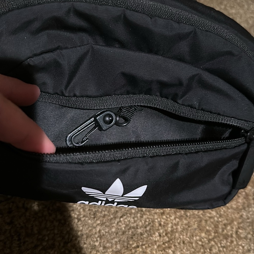 Adidas Black Waist Bag - Picture 2 of 7